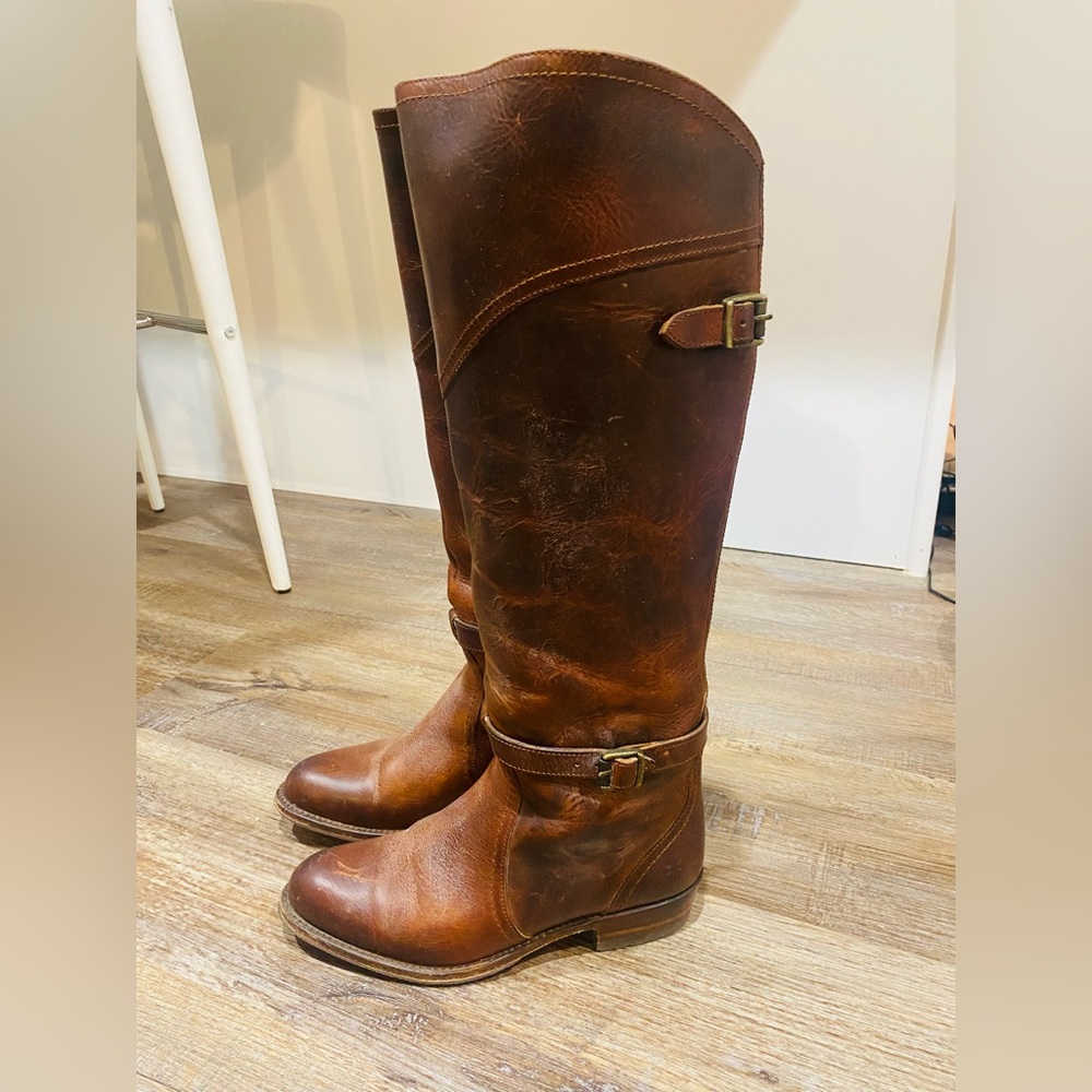 Frye Dorado Riding boots camel 6.5 - Picture 4 of 7